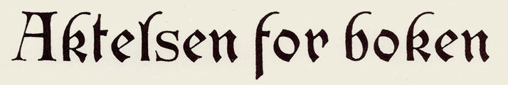 Eksempel på Fabritius-skriften.
