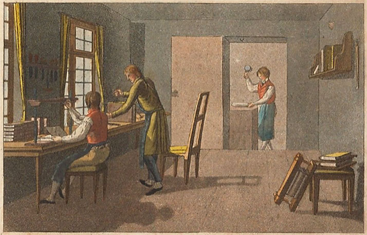 Bokbinderi fra Traschlers 1827-utgave.