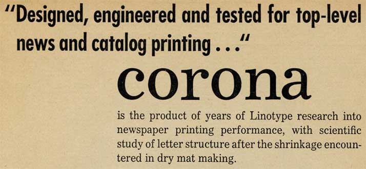 Linotype Corona