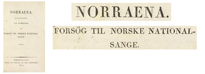 Den første bruken av nyantikva i norsk trykk
