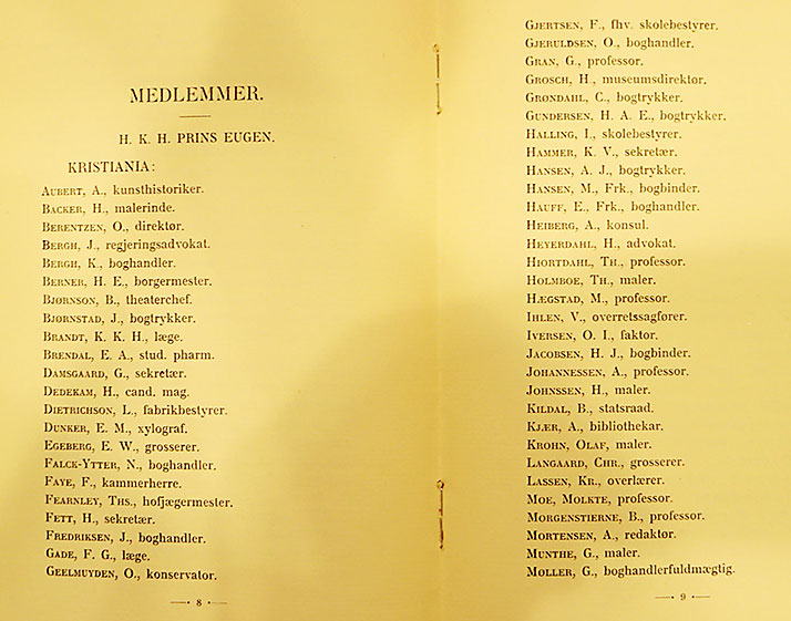 Medlemsliste FFNB 1903