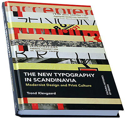 Omslaget til Klevgaard The New Typography in Scandinavia