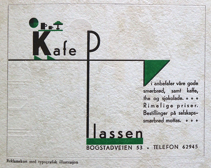 Eksempel på illustrasjon laget av typografisk materiell